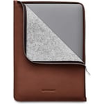Woolnut læderfolio-beskyttelsesetui til 13/14" MacBook, konjak