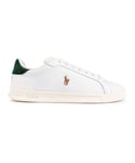 Ralph Lauren Mens Polo Heritage Trainers - White - Size UK 7