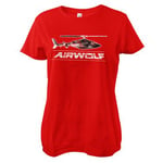 Airwolf Distressed Girly Tee, T-Shirt