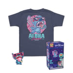 Funko Pocket POP! & Tee: Disney - Summer Stitch - for Children and Kids - Small - (S) - T-Shirt - Clothes With Collectable Vinyl Minifigure - Gift Idea - Toys and Short Sleeve Top for Boys and Girls
