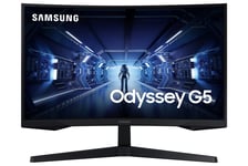 Samsung Odyssey G5 LC27G55TQWRXXU 27" 1000R Curved Gaming Monitor - 144Hz, 1ms, 1440p QHD, Freesync Premium, HDR10, HDMI, Displayport