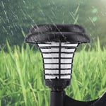Solar Powered Uv Bug Zapper Light Mosquito Insect Killer Led