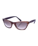 Dior Womens HATUTAA rectangular shaped acetate sunglasses for women - Brown - One Size