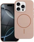 Glansigt Mag Cover Kompatibelt Med Magsafe Passar Iphone 15 Desert Gold