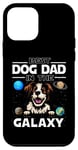 Coque pour iPhone 12 mini Best Dog Dad In The Galaxy Brittany Dog Puppy Dogs Lovers