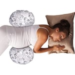 Boppy Coussin de Grossesse pour dormeur latéral, Feuilles Tombantes Grises