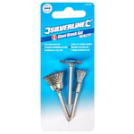 3Pc ROTARY TOOL WIRE BRUSH WHEEL SET - Dremel Ideal For Rust Removal & Metalwork
