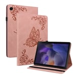 Samsung Galaxy Tab A9 Plus Fodral med fjärilar, Rosa