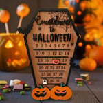 Wooden Halloween Advent Calendar Handmade Halloween Countdown Calendar   Party