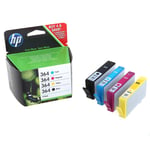 HP364 Original 4 Pack Ink Cartridges for HP 364 3070 5510 6510 SD534EE CN245B BN