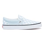 VANS Checkerboard Classic Slip-on Shoes ((checkerboard) Baby Blue/true White) Women Blue, Size 11