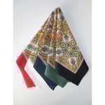 SVART PAISLEY bandana snusnäsduk 50x50 svart