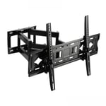 Support TV, fixation mural à double bras inclinable et orientable pour TV SAMSUNG 55Q60B 55" VESA 200X400mm Noir-Visiodirect