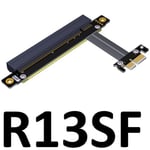 15cm R13SF Convertisseur de câble d'extension PCI-E x16 x1, pcie 1x à 16x, pour ordinateur de jeu gtx 1080 ti Nipseyteko