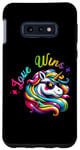 Coque pour Galaxy S10e Love gagne le mois de la Gay Pride Unicorn Rainbow