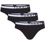 Tommy Hilfiger Men Boxer Short Trunks Underwear Pack of 3, Black (PVH Black/PVH Black/PVH Black), S
