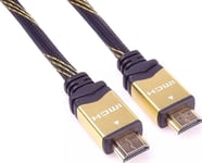 Premiumcord Designový Hdmi 2.0 Kabel, Zlacené Konektory, 5M