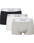 Calvin Klein Trunk 3-Pack M Black/White/Grey Heather (Storlek XL)