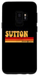 Galaxy S9 SUTTON Name Personalized Idea Men Retro Vintage SUTTON Case