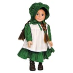 The Queen's Treasures Officially Licenced Little House on Prairie 46cm Doll American Dress Outfit, Authentic 1880's Design Calico & Bonnet with White Apron. Fits Girl Dolls
