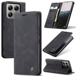 CaseMe Slim Plånboksfodral Xiaomi 14T Pro Svart