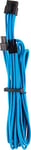 Câbles PCIe (connecteur simple) type 4 Gen 4 à gainage individuel CORSAIR Premium – bleus