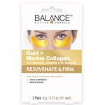 Balance Active Formula Gold + Marine Collagen Hydrogel Under Eye Masks 3 st