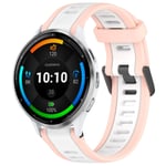 Garmin Venu 3 Tvåfärgat klockarmband i silikon - Vit/Rosa