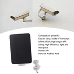 (White)Solar Panel 4W5V Monitoring Doorbell Outdoor Camera Ring Ip65 Charging