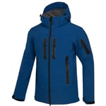 KUPAO Waterproof jackets mens Softshell Jacket Men Waterproof Fleece Thermal Outdoor Hooded Hiking Coat Ski Trekking Camping Hoodie Clothing-navy blue_XXL