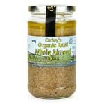 Carley's Organic Raw Whole Almond Butter 425g Gluten Free, No Palm Fat, No Salt