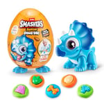 Smashers Junior Dino Dig Small Egg, Triceratops, by ZURU 18+ Surprises, Dinosaur Preschool Toys, Build Construct Sensory Play 18 months - 3 years (Triceratops)