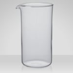 John Lewis 3 Cup Cafetiere Glass Beaker, 350ml, Clear Borosilicate heat-resistant glass beaker