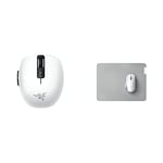 Razer Orochi V2 6-Button Wireless Gaming Mouse, Bluetooth Mercury & Razer Mouse Mat, Grey