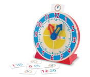 Melissa & Doug 14284 Turn and Tell Clock Developmental Toy Motor Skills 3+ Gift for Boy or Girl, Brown, 27.305 cm*60.325 cm*27.94 cm