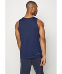Nike Dri-FIT Mens Graphic Training Tank Vest in Navy Cotton - Size X-Large