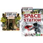 Escape Room: The Game - Family Edition | 3 Exciting Jungle Escape Rooms in Your Own Home! & Escape Room: The Game - Space Station Expansion Pack | Board Games for Adults | For 3-5 Players