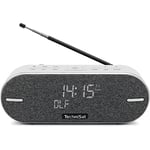 TechniSat DIGITRADIO BT 2 - Enceinte Bluetooth Portable de qualité supérieure avec Radio numérique Dab+ (FM, Horloge, minuterie de réveil, boîtier imperméable, mémoire des favoris, AUX-in, Batterie,