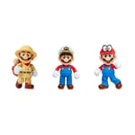 Pack de 3 Figurines - JAKKS PACIFIC - Super Mario Bros : Mario - 10 cm - Neuf