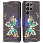 Samsung Galaxy S23 Ultra etui - Smykker sommerfugl