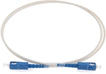 Eurolan 41E-S4-SC-SC-07-04WT Fiberkablage vit, formsprutad 7 m