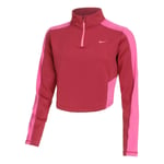 Nike Dri-Fit Half-Zip Haut Manches Longues Femmes - Rouge , Pink