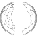 Bromsbackar - Citroen - C3, C2, Ds3. Peugeot - 1007. Lancia - Ypsilon
