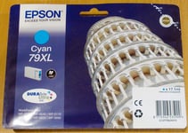 GENUINE EPSON 79XL Cyan cartridge T7902 TOWER OF PISA ink  boxed 2024 ORIGINAL