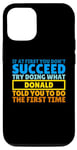 Coque pour iPhone 13 Don amusant personnalisé pour Donald, drôle Donald