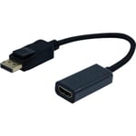Adaptateur DisplayPort Vers HDMI 4K120Hz - DP 1.4 Vers HDMI 2.1 - Pour PC Gaming Moniteur 4K HDR