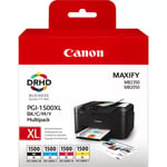 Genuine Canon PGI-1500XL CMYK Ink Cartridge for Maxify MB2050, MB2350, MB2750