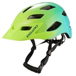 Exclusky Casque Velo Homme Casque Vélo Route pour Adulte avec Lumineux Visiere Casque Velo Homme Femme Casque VTT Homme pour Cyclisme BMX Ville Scooters Électriques (56-61cm)