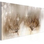 Billede - Drops of Dew (1 Part) Brown Narrow - 150 x 50 cm - Premium Print
