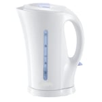White Cordless Electric Kettle 2200W 1.7L Capacity Jug Boil Dry Protection Voche